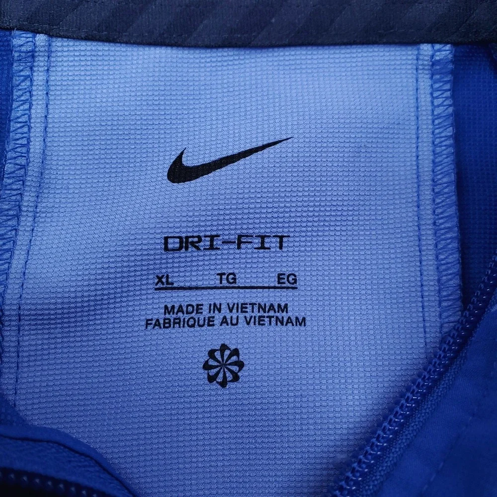Nike Jacket Boys Extra Large Blue Woven Colorblock Lightweight Windbreaker Shell